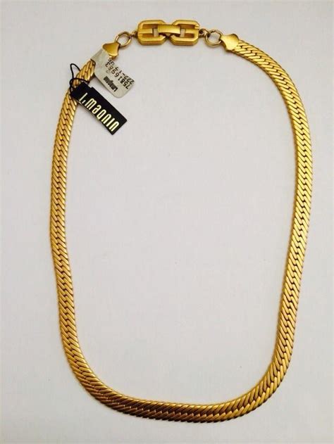 26 givenchy herringbone|Givenchy Vintage Chain Necklace .